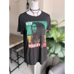 Zion Rootswear Bob Marley Graphic T-Shirt Size L